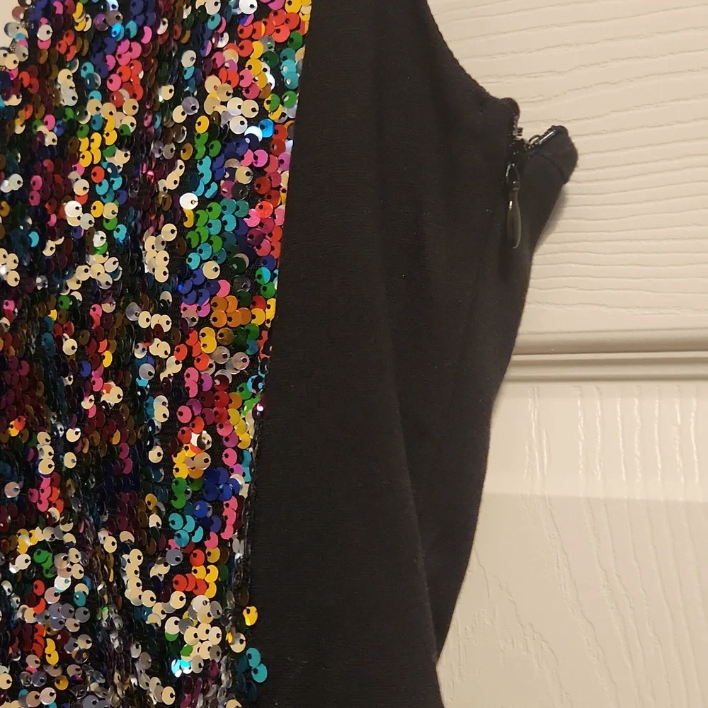 NY&Co 7th Avenue Design Studio sequin sleeveless top, medium, like new - Picture 4 of 12